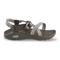 Chaco Women's CushZ Toe Loop Extra Cushioned Sandal, Frond Black