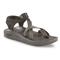 Chaco Women's CushZ Toe Loop Extra Cushioned Sandal, Frond Black
