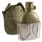 U.S. Military Surplus 1 quart Canteen with Cup and ALICE Cover, Used, Olive Drab