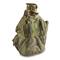 U.S. Military Surplus 1 quart Canteen with Cup and ALICE Cover, Used, Olive Drab