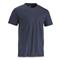 U.S. Military Surplus 100% Cotton Crew Neck T-Shirts, 5 Pack, New, Navy