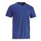 U.S. Military Surplus 100% Cotton Crew Neck T-Shirts, 5 Pack, New, Royal Blue