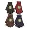 U.S. Army Eagle Star Knitted Assorted Color Gloves, 4 Pairs, New, Assorted