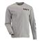U.S. Navy Surplus Long Sleeve Crew T-Shirt, New, Gray
