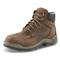 Wolverine Men's Vantage Mid Moc Toe Waterproof Composite Toe Work Boots, Dark Brown