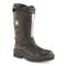 Austrian Military Surplus Kommandant Leather Fire Safety Pull-On Boots, Used, Black