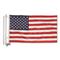 U.S. Municipal Surplus USA Flag, 3' x 5' with Pole and Mount, New