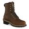 Irish Setter Mesabi Waterproof 8" Steel Toe Logger Boots, Brown