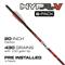 Killer Instinct Hypr-V 20" Crossbow Bolts, 6 Pack, Black/red/white