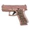 Glock 43X MOS Glitter Gunz Rose Gold, Semi-automatic, 9mm, 3.4" Barrel, 10+1 Rounds