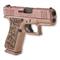 Glock 43X MOS Glitter Gunz Rose Gold, Semi-automatic, 9mm, 3.4" Barrel, 10+1 Rounds
