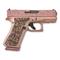 Glock 43X MOS Glitter Gunz Rose Gold, Semi-automatic, 9mm, 3.4" Barrel, 10+1 Rounds