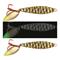 Moonshine Lures Two-Faced Glow Shiver Spoon, Hammered Gold