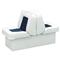 Wise Deluxe Boat Full Reclining Lounge Seat, White / Navy