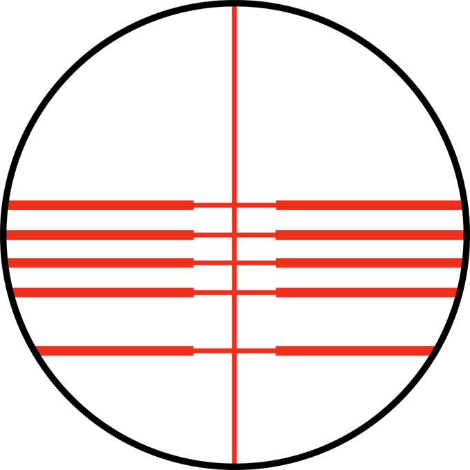 TRUGLO® 4x32 mm Multi-reticle Scope, Red