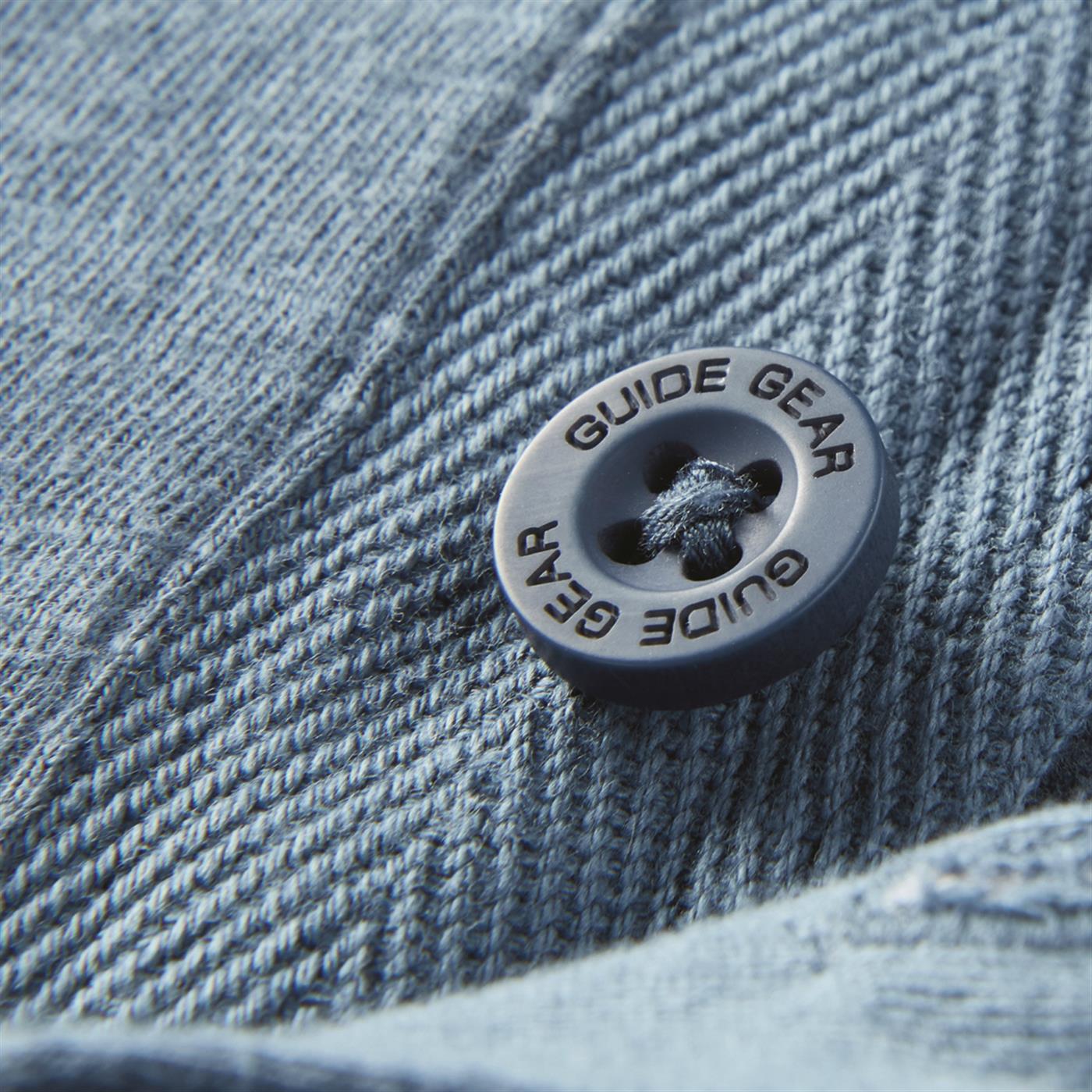 Guide Gear Men's Henley Short Sleeve Tee Shirt; for Casual Outdoor Activities - Picture 12 of 12