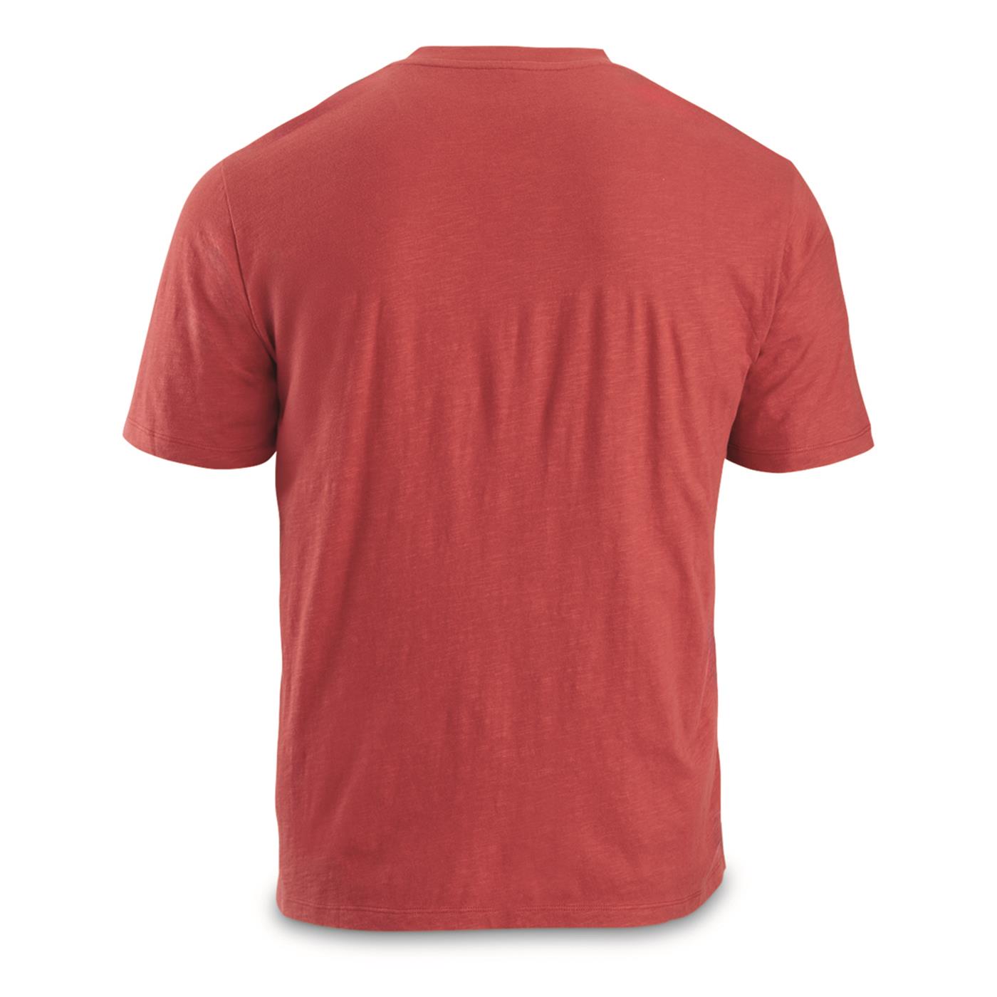 Guide Gear Men's Henley Short Sleeve Tee Shirt; for Casual Outdoor Activities - Picture 3 of 12