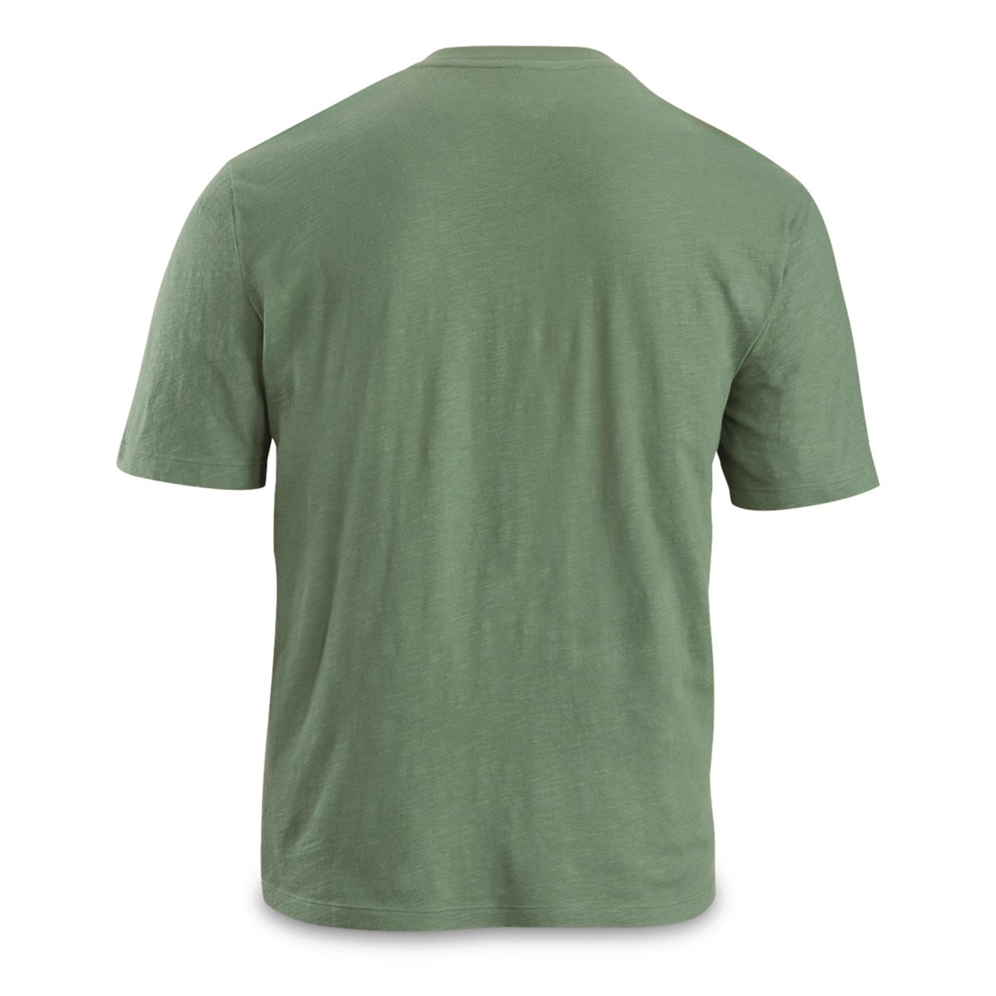Guide Gear Men's Henley Short Sleeve Tee Shirt; for Casual Outdoor Activities - Picture 8 of 12