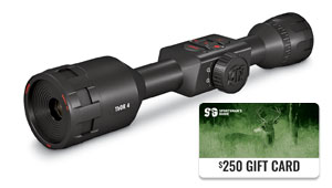 $250 GIFT CARD WITH PURCHASE OF ATN THOR 4 SMART 640