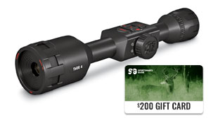 $200 GIFT CARD WITH PURCHASE OF ATN THOR 4 SMART GEN4