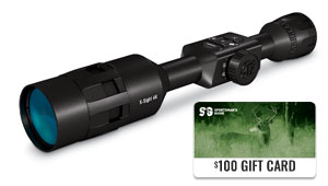$100 GIFT CARD WITH PURCHASE OF ATN X-SIGHT 4K PRO SERIES SMART HD DAY/NIGHT RIFLE SCOPE
