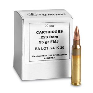 Igman, .223 Remington, FMJ, 55 Grain, 20 Rounds