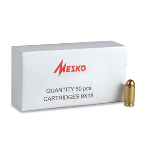 Mesko, 9x18mm Makarov, FMJ, 93 Grain, 50 Rounds