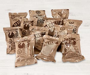U.S. Municipal Surplus Complete MRE Meal Assortment, 12 Pack