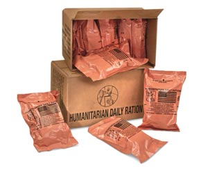 U.S. Military Surplus MRE HDR Humanitarian Meals, 10 Pack, New