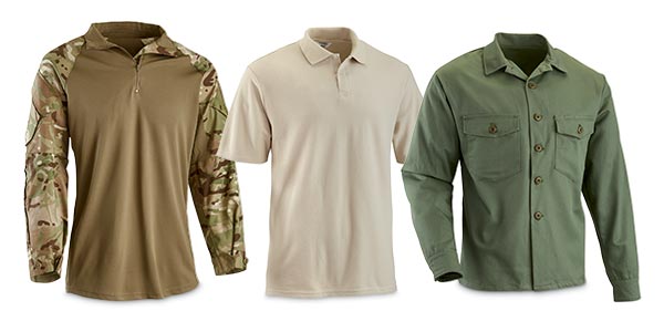 TACTICAL, COMBAT AND SERVICE SHIRTS