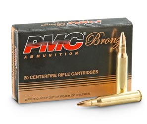 PMC Bronze, .223 Remington, FMJ-BT, 55 Grain, 1,000 Rounds