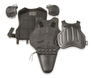 Chinese Police Surplus Riot Body Armor Set, 6 piece, Used