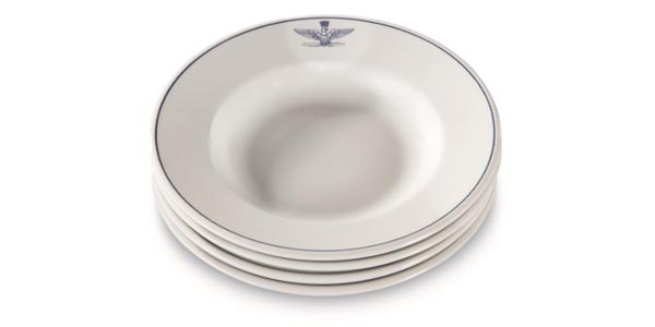 Italian Air Force Surplus Soup Bowls, 4 Pack, New