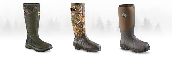 RUBBER HUNTING BOOTS