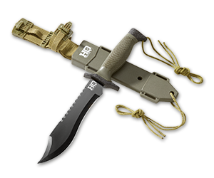 HQ ISSUE 12'' Tactical Sawback Fixed Blade Knife