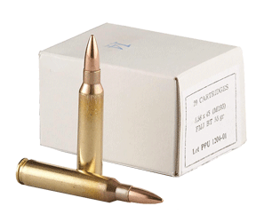 PPU, 5.56x45mm NATO, FMJ-BT, 55 Grain, 20 Rounds