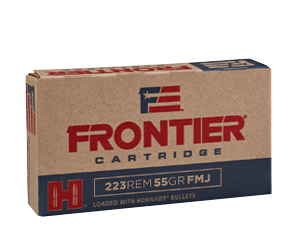 Hornady Frontier Cartridge, .223 Remington, FMJ, 55 Grain, 20 Rounds