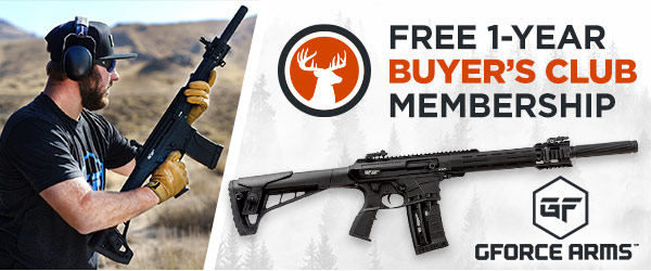 FREE 1-YEAR BUYER’S CLUB MEMBERSHIP WITH PURCHASE OF ANY GFORCE SHOTGUN