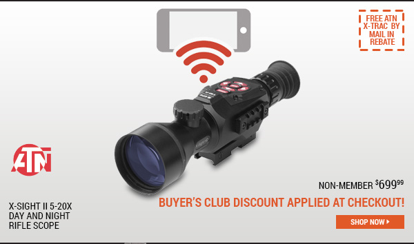 ATN X-Sight II 5-20x Day and Night Rifle Scope
