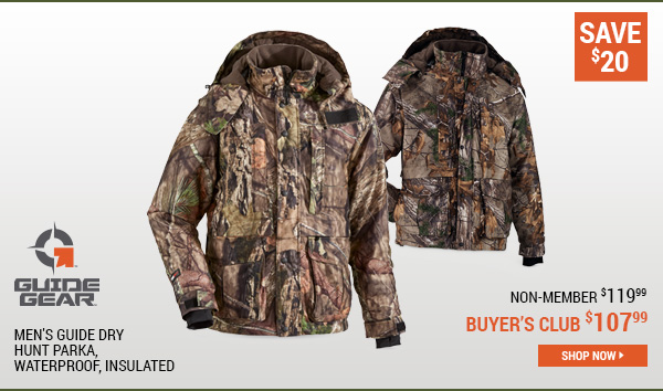 Guide Gear Men's Guide Dry Hunt Parka, Waterproof, Insulated