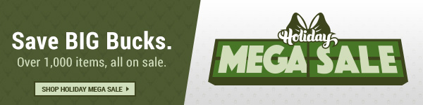 Holiday Mega Sale! Over 1,000 items, all on sale.