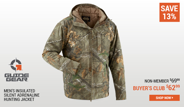 Guide Gear Men's Insulated Silent Adrenaline Hunting Jacket