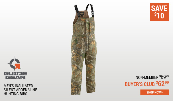 Guide Gear Men's Insulated Silent Adrenaline Hunting Bibs