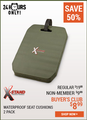 X-Stand Waterproof Seat Cushions, 2 Pack