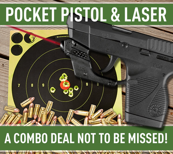 Pocket Pistol & Laser. A Combo Deal Not To Be Missed!