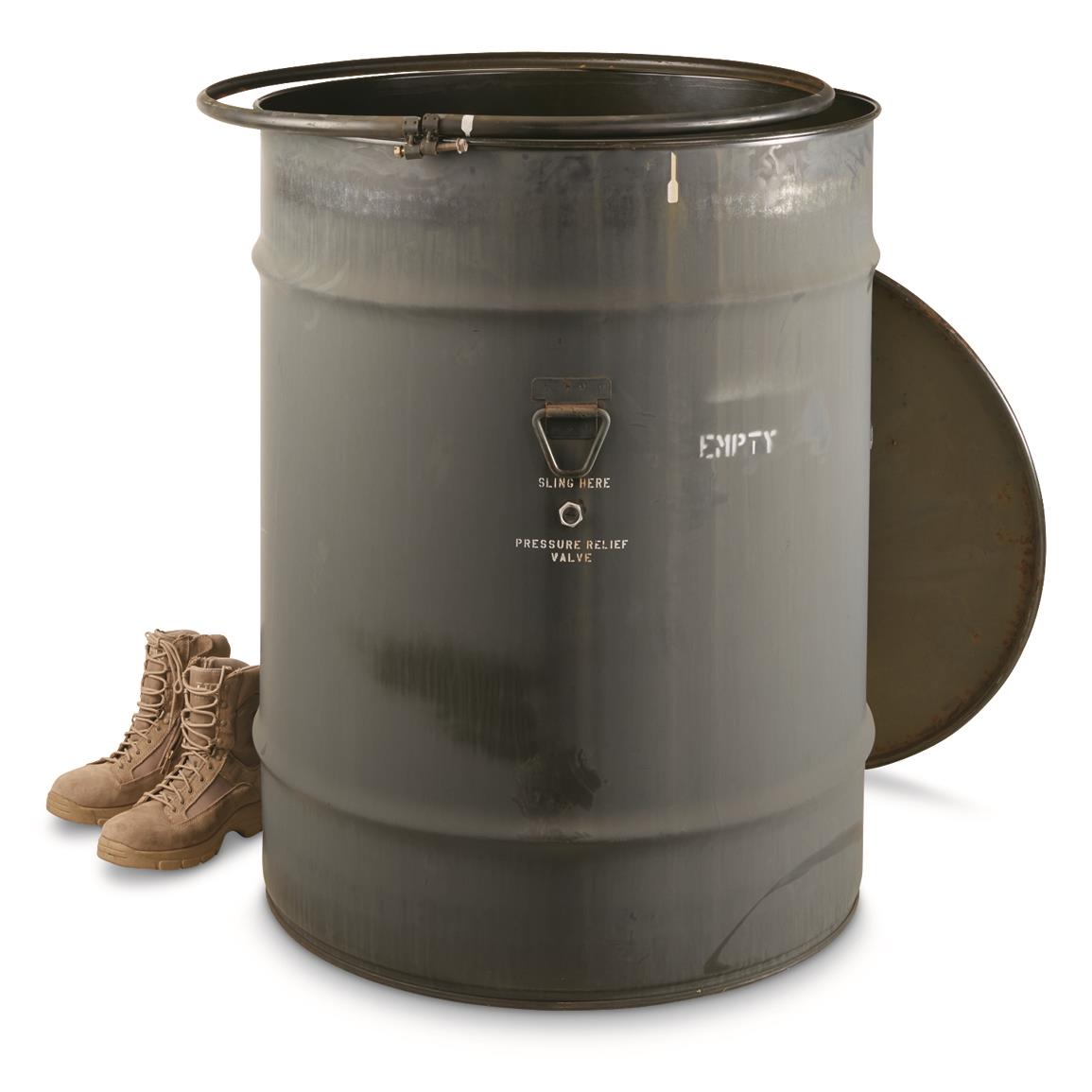 Military Surplus 139 Gallon Missile Shipping Drum