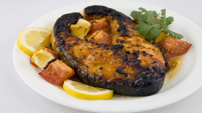 Balsamic Glazed Blackened Salmon
