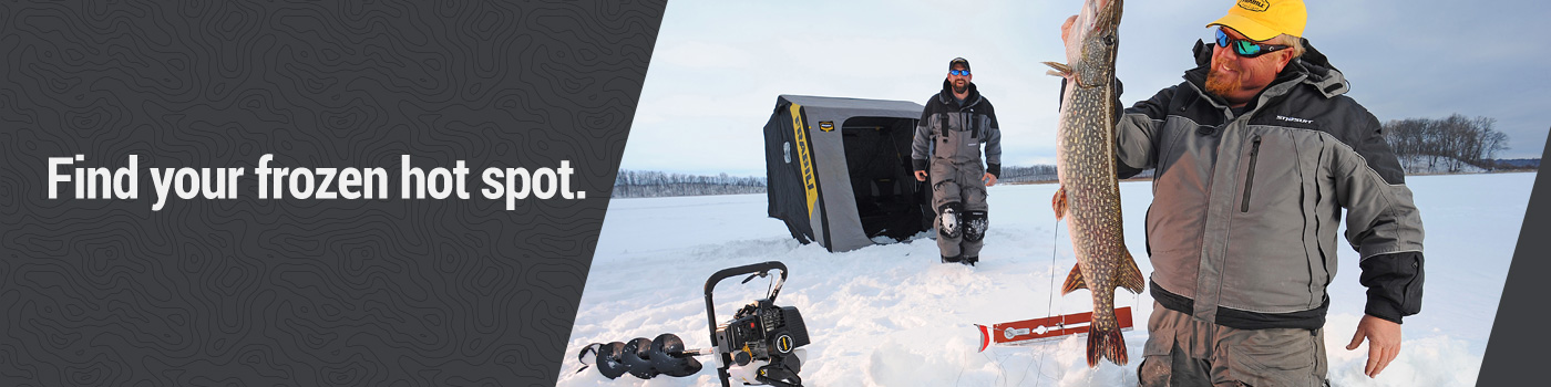 Find your frozen hot spot. Ice Fishing Gear