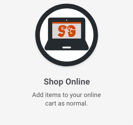 Shop and add items to your cart as normal.
