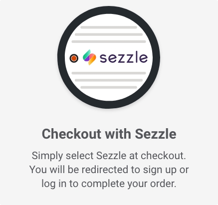 Choose Sezzle at Checkout